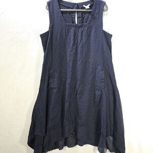 Cynthia Rowley Dark Blue High Low Sleeveless Dress Size 1X